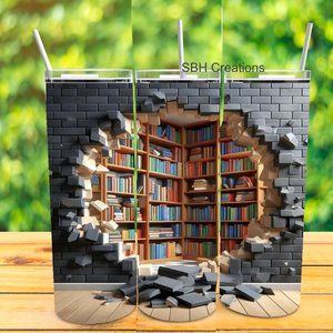 20 oz Book Nook insulated tumbler